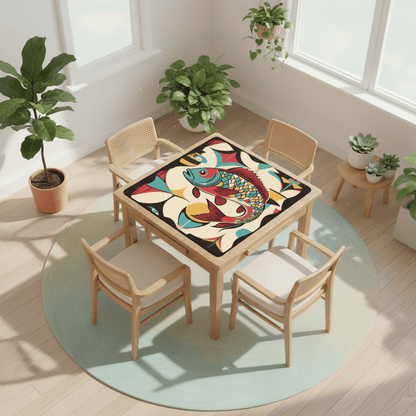 Lucky Fin Modern Mahjong Mat - Splash of Color Co.