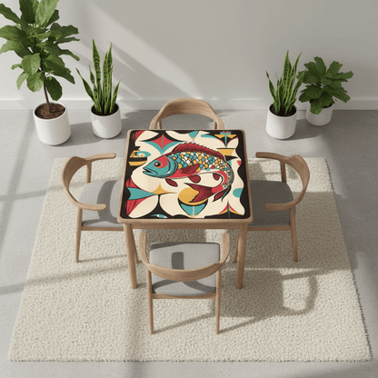 Lucky Fin Modern Mahjong Mat - Splash of Color Co.