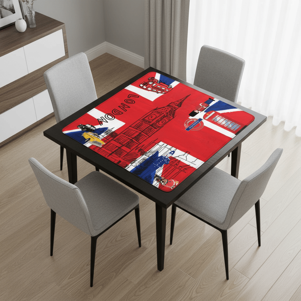 Station To Station London British Mahjong Mat - Splash of Color Co.