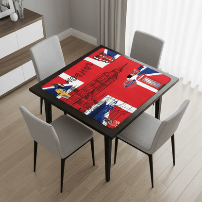 Station To Station London British Mahjong Mat - Splash of Color Co.