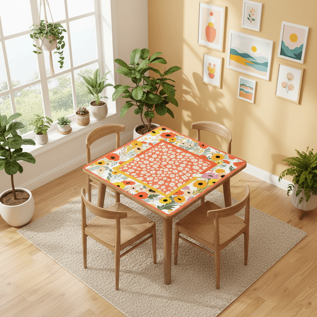 Petals And Pungs Spring Garden Mahjong Mat - Splash of Color Co.