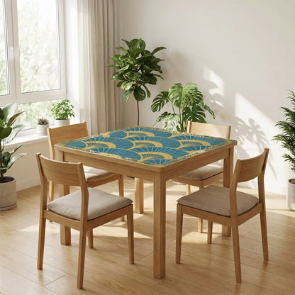 Art Deco Mahjong Mat Lady Luck’s Teal Lounge - Splash of Color Co.