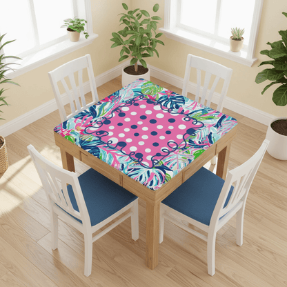 Preppy Pastel Garden Gala Whimiscal Mahjong Mat - Splash of Color Co.