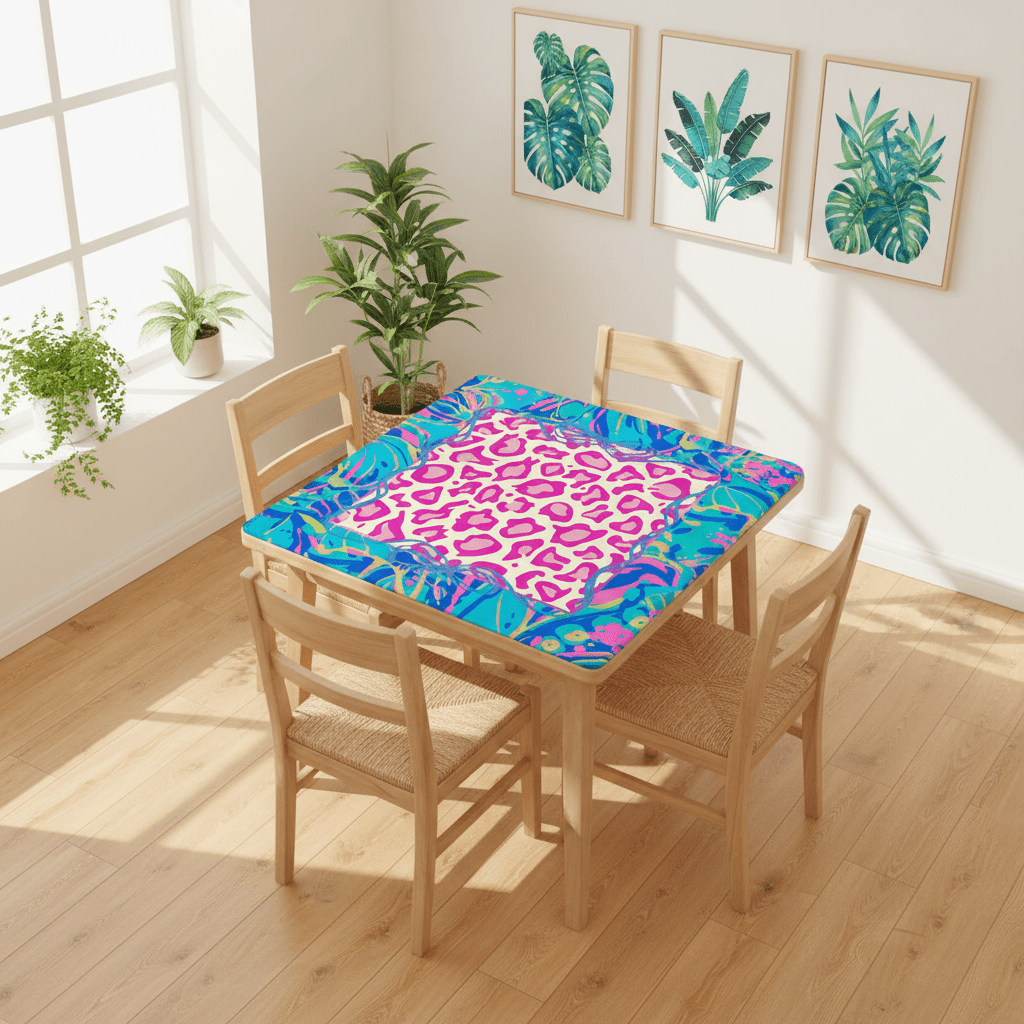 Preppy Pastel Whimsy Garden Club Mahjong Mat - Splash of Color Co.