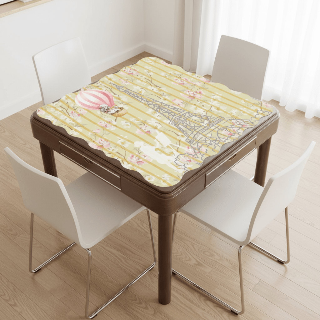 The French Connection Scalloped Mahjong Mat - Splash of Color Co.