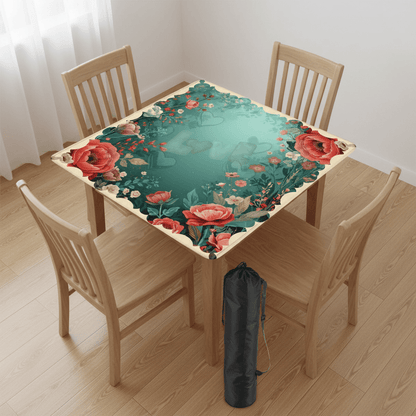 It Must Be Love, Vintage Valentine Roses Mahjong Mat - Splash of Color Co.