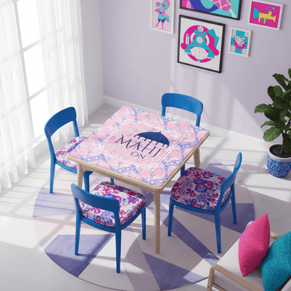 Mahj On, Pretty In Pink Pastels Parasol Umbrella, Mahjong Mat - Splash of Color Co.