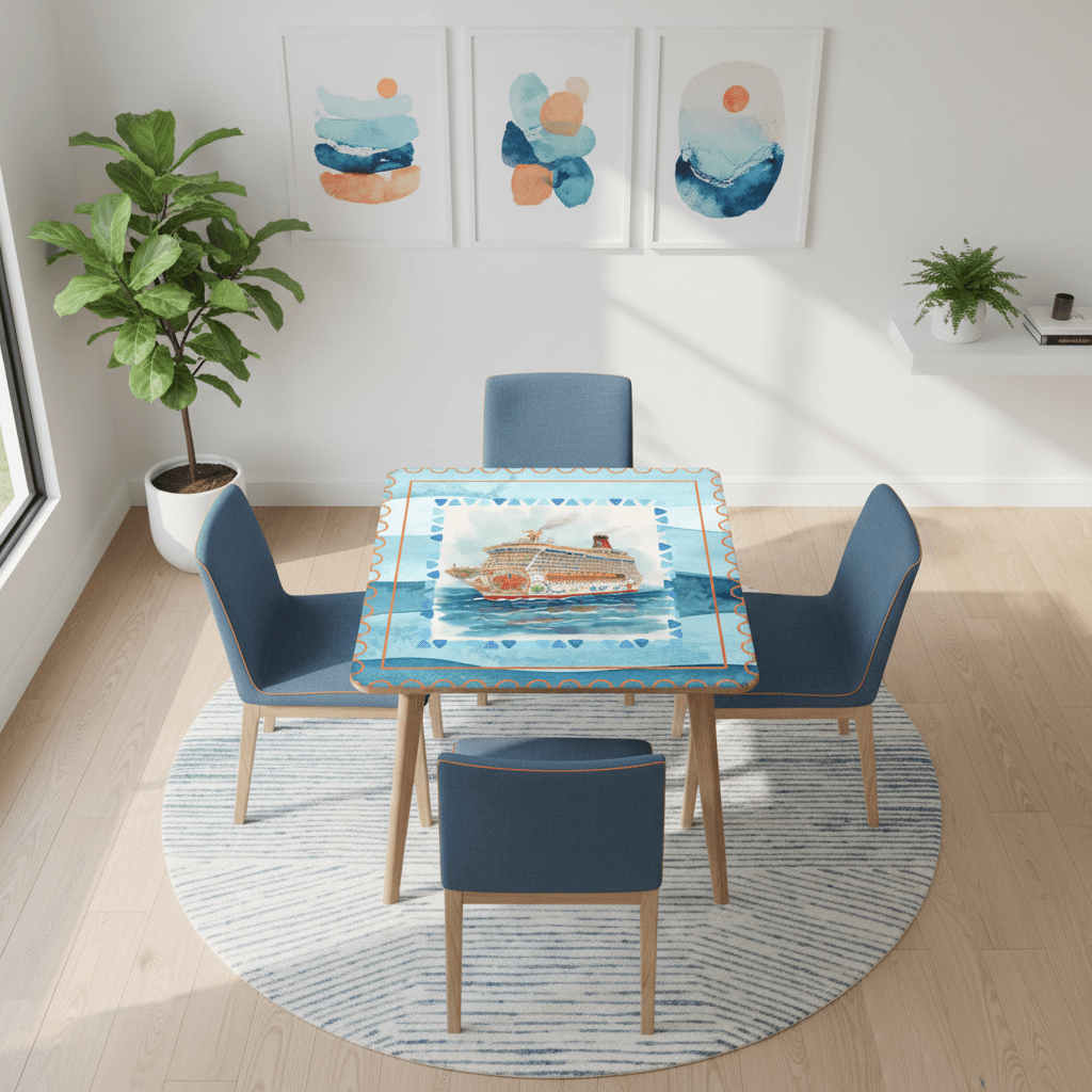 Mahjong Cruise, Ready To Set Sail Mahjong Mat - Splash of Color Co.