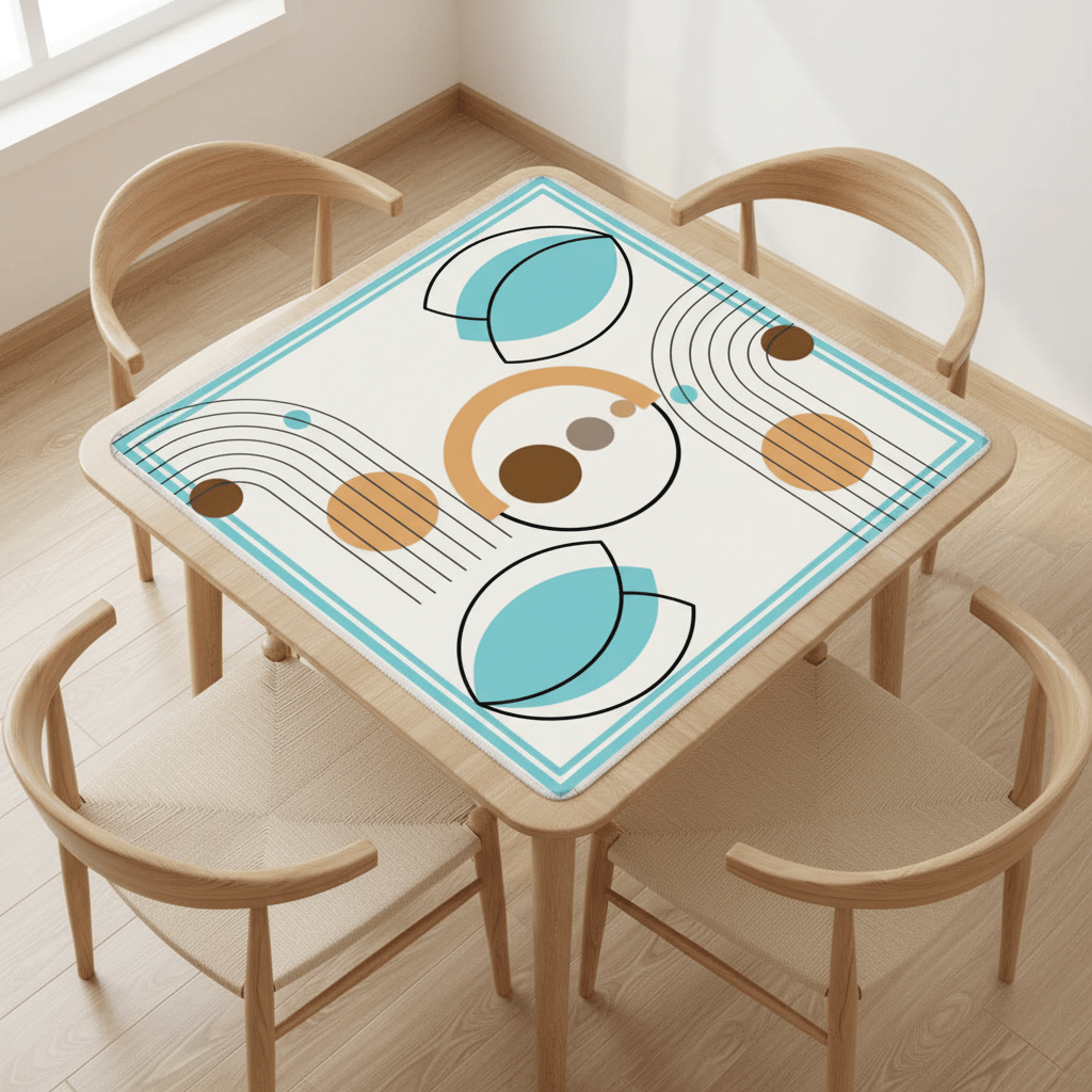 Cloud Dancer Modern Purist Mahjong Mat - Splash of Color Co.