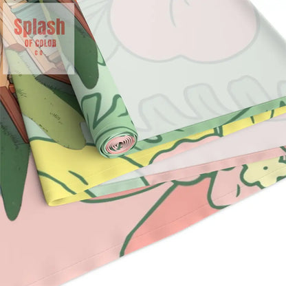 Mahjong Table Runner Whimsical Floral Cottage Table Runner Mahjong House Design Home Decor