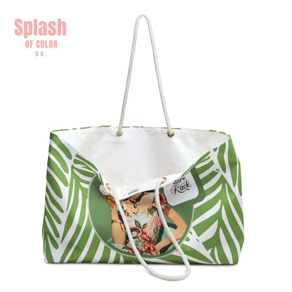 Mahjong Tile Accessory Bag Vintage Housewife Funny Don’t Stare At My Rack Bag Weekend Getaways Floral Design Bag - 24’’