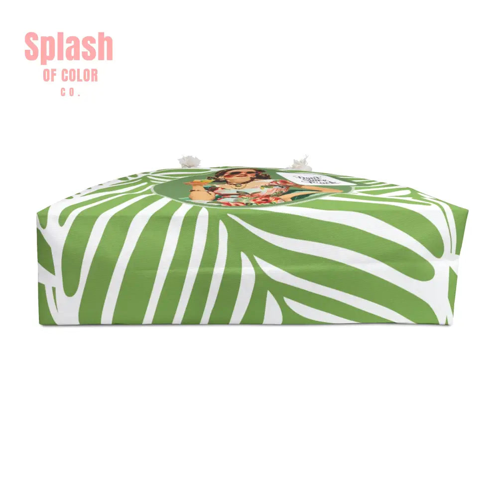 Mahjong Tile Accessory Bag Vintage Housewife Funny Don’t Stare At My Rack Bag Weekend Getaways Floral Design Bag - 24’’