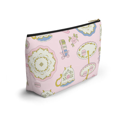 Mahjong Tile Talk And Tea Time Tile Carry Pouch - Bags