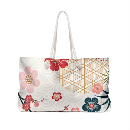 Mahjong Tile Tote Bag Mahj Accessories Mahjongg Game Night Mahjong Gift Stylish Floral Cherry Blossoms Asian Designed