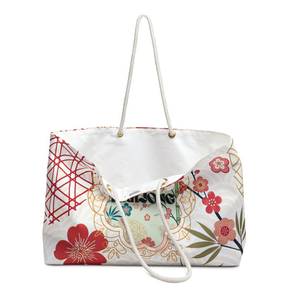 Mahjong Tile Tote Bag Mahj Accessories Mahjongg Game Night Mahjong Gift Stylish Floral Cherry Blossoms Asian Designed