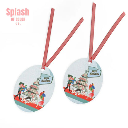 Merry Mahjong Christmas Ornament Holiday Decor Christmas Tree Decorations Unique Gift Mahjong Lovers Joyful