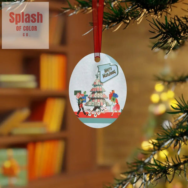 Merry Mahjong Christmas Ornament Holiday Decor Christmas Tree Decorations Unique Gift Mahjong Lovers Joyful