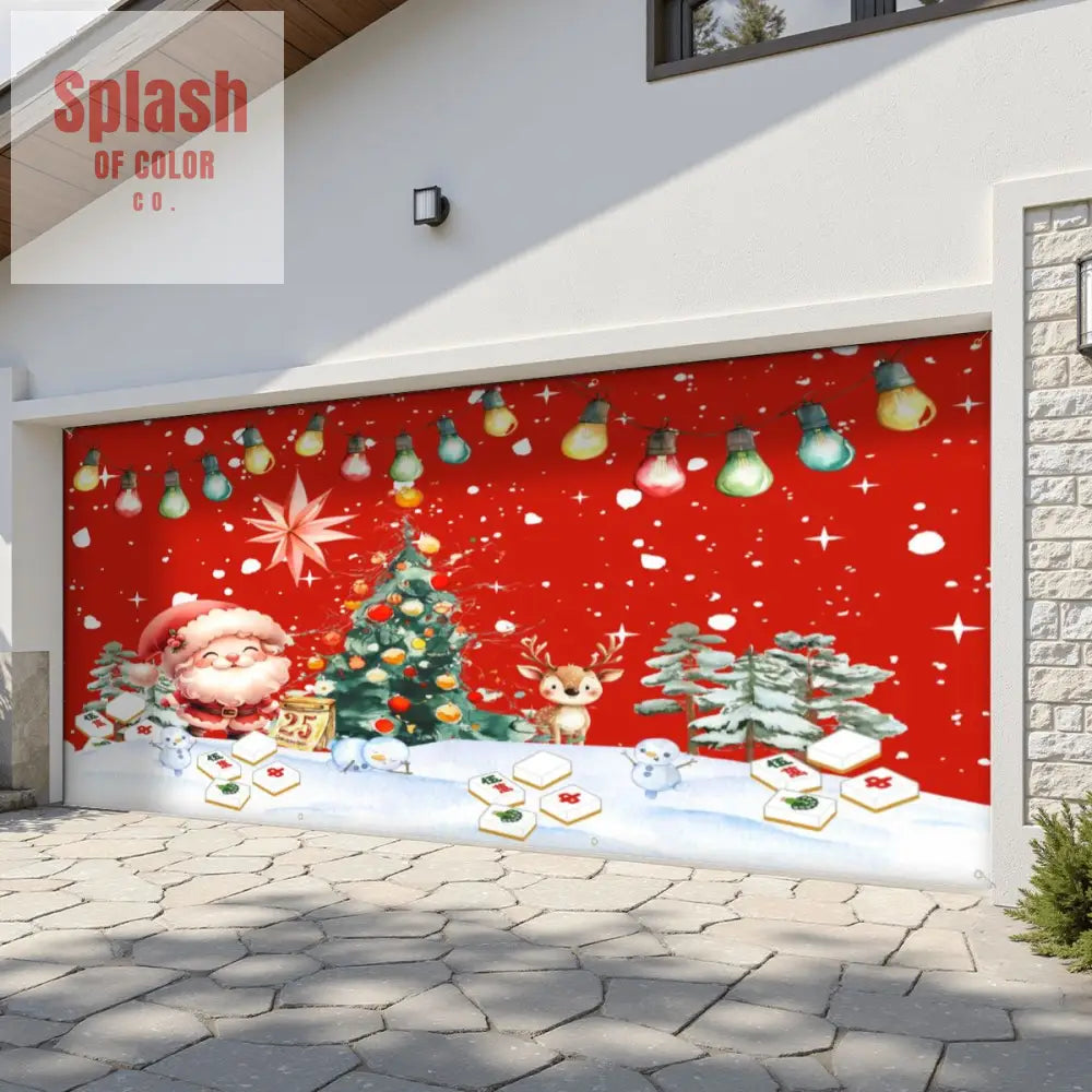 Garage Door Banner Backdrop - 158’’x70’’ - Home Accessories