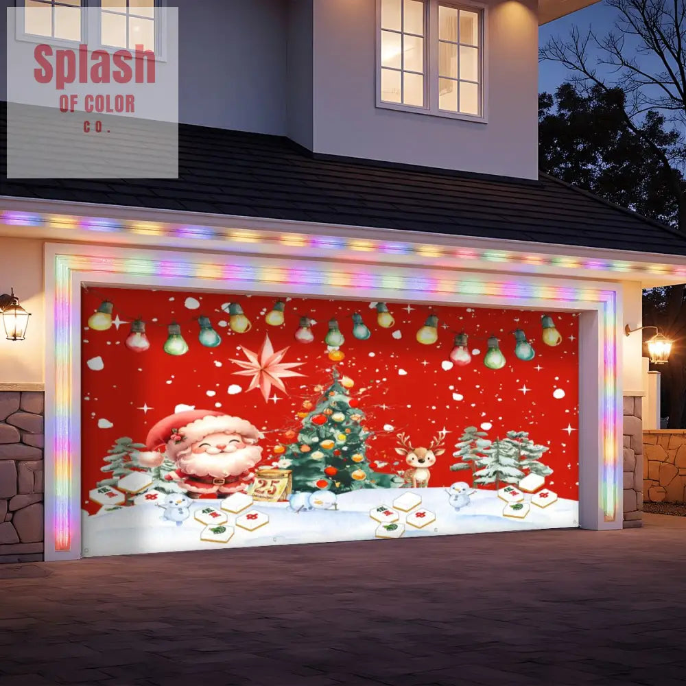 Garage Door Banner Backdrop - 158’’x70’’ - Home Accessories