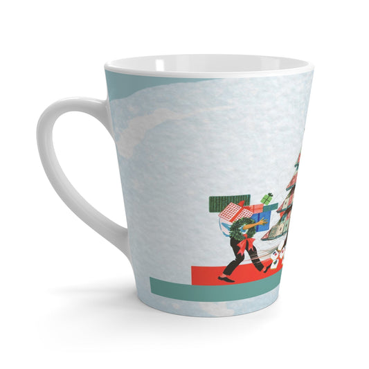 Merry Mahjong Festive Funny Christmas Latte Mug - Holiday Gift For Mahj Lovers - 12oz - Mug