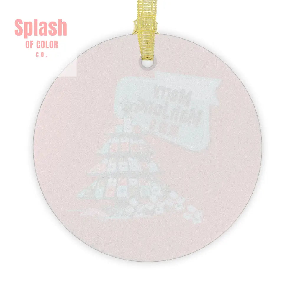 Merry Mahjong Glass Ornaments Festive Holiday Decor Jingling Christmas Gifts Unique Tree Decor Mahjong Themed