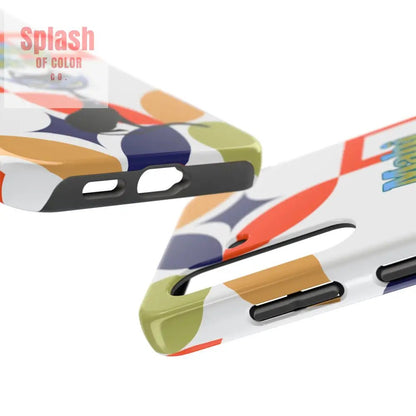 Modern Mahjong Diva Cat Stylish Phone Cases, Stylish And Whimsical - Splash of Color co.