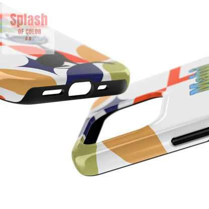 Modern Mahjong Diva Cat Stylish Phone Cases, Stylish And Whimsical - Splash of Color co.