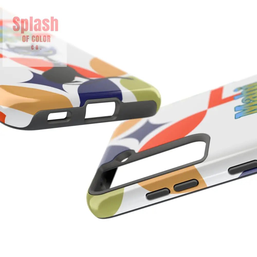 Modern Mahjong Diva Cat Stylish Phone Cases, Stylish And Whimsical - Splash of Color co.