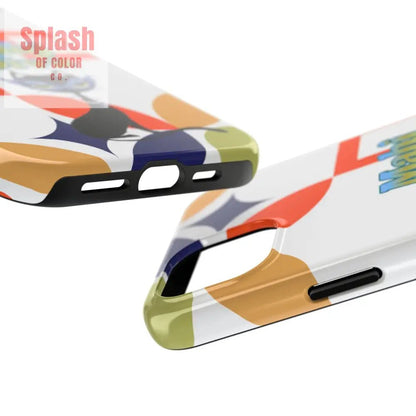 Modern Mahjong Diva Cat Stylish Phone Cases, Stylish And Whimsical - Splash of Color co.