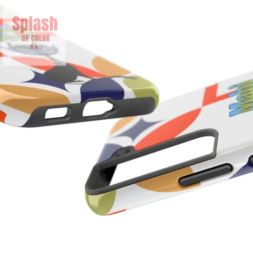 Modern Mahjong Diva Cat Stylish Phone Cases, Stylish And Whimsical - Splash of Color co.