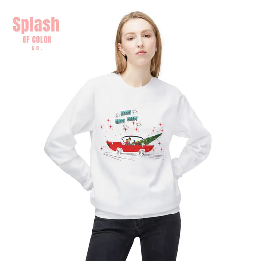 Nostalgic Mahjong Funny Vintage Designed Christmas Crewneck Sweatshirt Cozy Christmas Sweater For Mahj Lover White / S