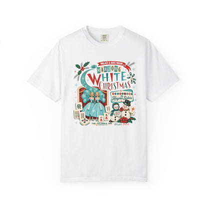 Nostalgic White Christmas Haynes Sisters Mahjong Night Unisex Garment-Dyed T-shirt
