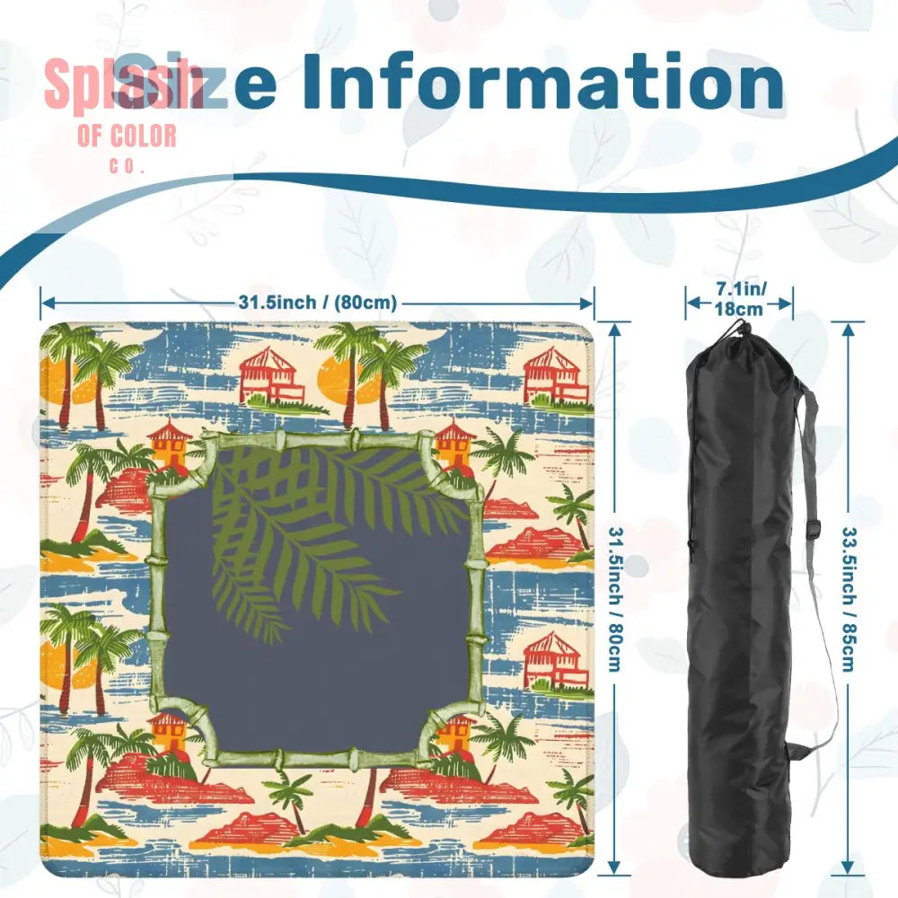 Old World Vintage Florida Beach Heritage Collection Mahjong Mat Daily Accessories