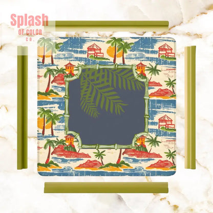 Old World Vintage Florida Beach Heritage Collection Mahjong Mat Daily Accessories