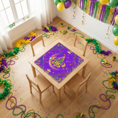 Mardi Gras Mahjong On Bourbon Street Carnival Glitz Mahjong Mat - Splash of Color Co.