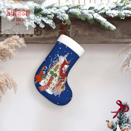 Plush Christmas Stockings - One Size - Holiday Decor
