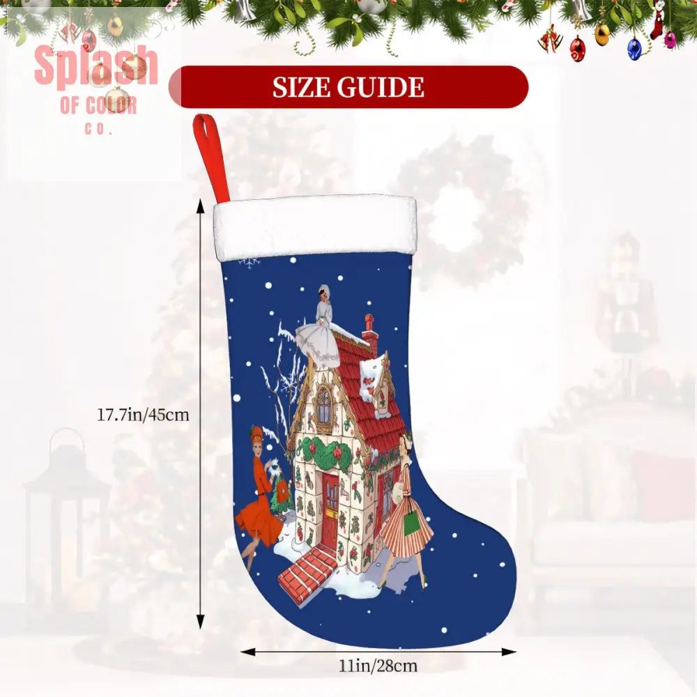 Plush Christmas Stockings - One Size - Holiday Decor