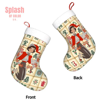 Plush Christmas Stockings - One Size - Holiday Decor
