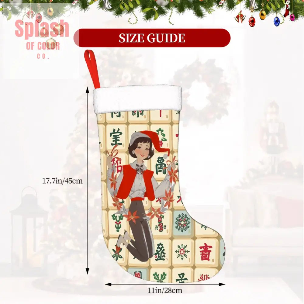 Plush Christmas Stockings - One Size - Holiday Decor