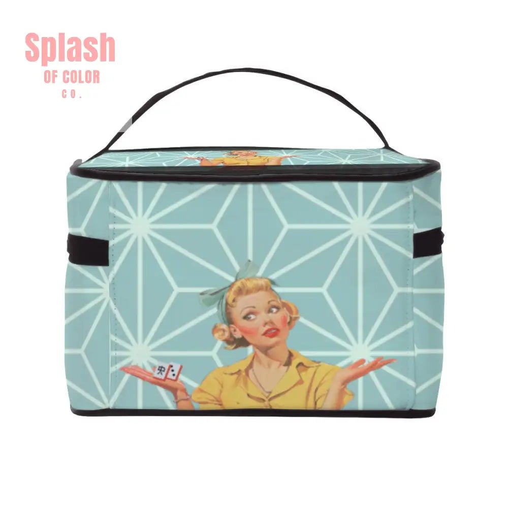 Mahjong Tile Accessory Vintage Nostalgia Portable Mahjong Bag - Splash of Color co.