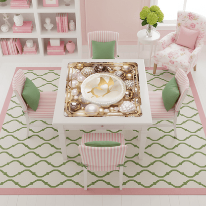 Pearls Of Wisdom Golden Bling Mahjong Mat - Splash of Color Co.