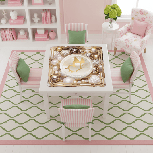 Pearls Of Wisdom Golden Bling Mahjong Mat - Splash of Color Co.