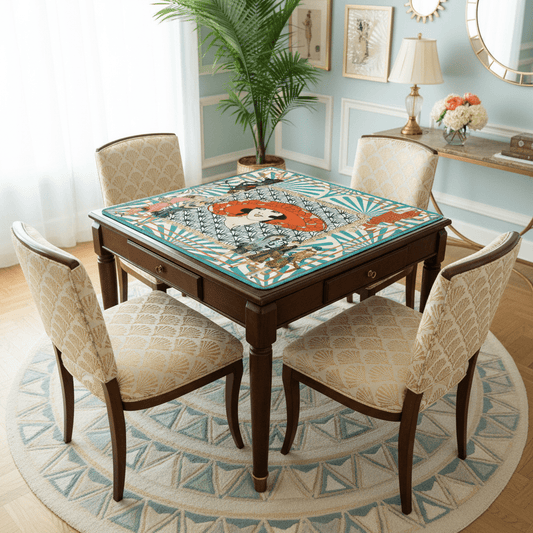 The Roaring 1920's Art Deco Mahjong Mat - Splash of Color Co.