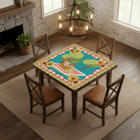 Saturday In The Park Mahjong Picnic Summer Days Themed Preppy Gingham - Splash of Color Co.