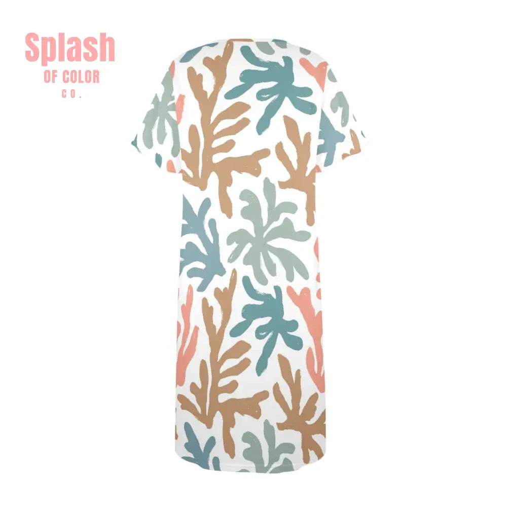 Pung Chow Cheers Mahjong Lover Muummu Dress Quirky Coral Blue Mahj Gift Idea Pajamas