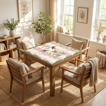 Laugh Until The Cows Come Home Floral Preppy Mahjong Mat - Splash of Color Co.