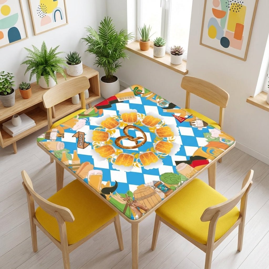 Pretzels, Pungs & Pilsner Oktoberfest Mahjong Mat - Splash of Color Co.