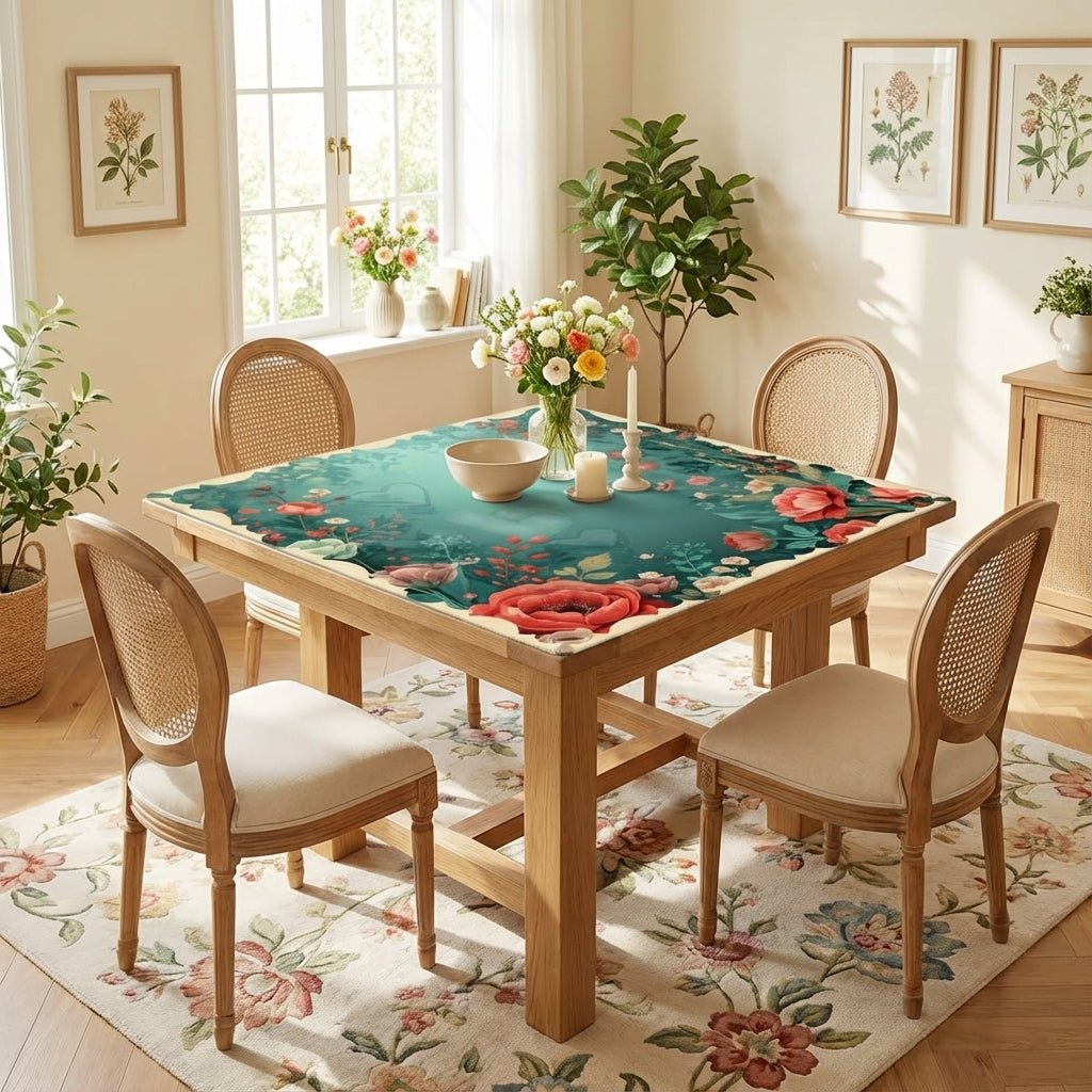 It Must Be Love, Vintage Valentine Roses Mahjong Mat - Splash of Color Co.