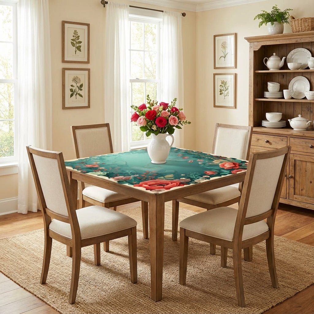 It Must Be Love, Vintage Valentine Roses Mahjong Mat - Splash of Color Co.