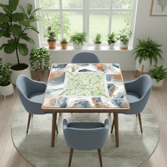 Tinis And Oysters Watercolor Mahjong Mat - Splash of Color Co.